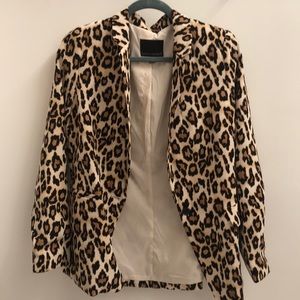 Banana republic leopard print blazer